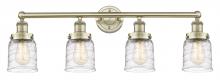  616-4W-AB-G513 - Bell - 4 Light - 32 inch - Antique Brass - Bath Vanity Light