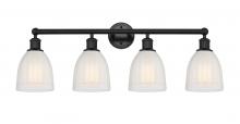  616-4W-BK-G441 - Brookfield - 4 Light - 33 inch - Matte Black - Bath Vanity Light