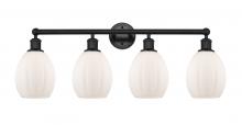  616-4W-BK-G81 - Eaton - 4 Light - 33 inch - Matte Black - Bath Vanity Light