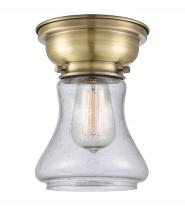 Innovations Lighting 623-1F-AB-G194-LED - Bellmont - 1 Light - 6 inch - Antique Brass - Flush Mount