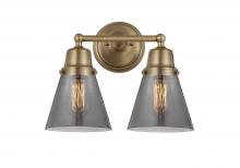 Innovations Lighting 623-2W-BB-G63 - Cone - 2 Light - 14 inch - Brushed Brass - Bath Vanity Light