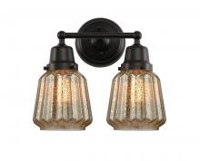  623-2W-BK-G146 - Chatham - 2 Light - 14 inch - Matte Black - Bath Vanity Light