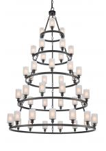  8203456-BK-G801-LED - Clymer - 45 Light - 60 inch - Matte Black - Chain Hung - Chandelier