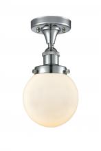  916-1C-PC-G201-6-LED - Beacon - 1 Light - 6 inch - Polished Chrome - Semi-Flush Mount