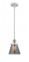  916-1S-WPC-G63-LED - Cone - 1 Light - 6 inch - White Polished Chrome - Mini Pendant