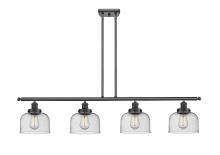  916-4I-BK-G74-LED - Bell - 4 Light - 48 inch - Matte Black - Stem Hung - Island Light