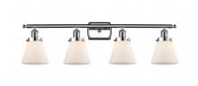  916-4W-PC-G61 - Cone - 4 Light - 36 inch - Polished Chrome - Bath Vanity Light