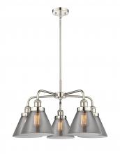  916-5CR-PN-G43 - Cone - 5 Light - 26 inch - Polished Nickel - Chandelier