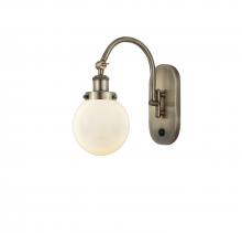  918-1W-AB-G201-6-LED - Beacon - 1 Light - 6 inch - Antique Brass - Sconce