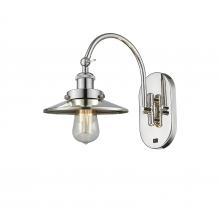  918-1W-PN-M1-LED - Railroad - 1 Light - 8 inch - Polished Nickel - Sconce