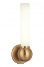  S00601AG - 1 LT 15.1"H "PIERCE" AGED GOLD WALL SCONCE