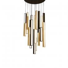 Modern Forms US Online PD-64821R-BK/AB-BK - Chaos Multilight Pendant Light