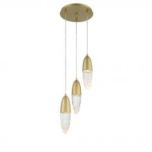  43858-035 - Ecrou 3 Light Chandelier in Gold