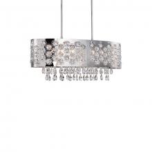  432106 - Six Lamp Pendant with Hexagon Pattern Shade