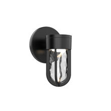  EW17608-BK - Davy Black LED Exterior Wall Sconce