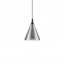  492710-BN/BK - Dorothy 10-in Brushed Nickel With Black Detail 1 Light Pendant