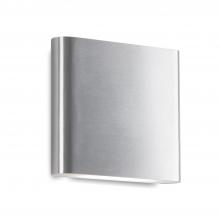  AT68006-BN - Slate 6-in Brushed Nickel LED All terior Wall