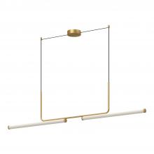  LP73073-BG - Vesper 73-in Brushed Gold LED Linear Pendant