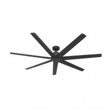  51592 - Hunter 72 inch Downtown ENERGY STAR® Matte Black Damp Rated Ceiling Fan and Wall Control