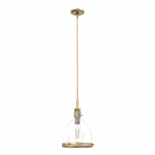  19345 - Hunter Van Nuys Alturas Gold with Clear Glass 1 Light Pendant Ceiling Light Fixture