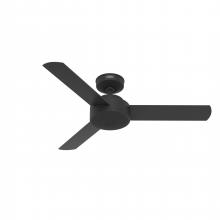  51847 - Hunter 44 inch Presto Matte Black Ceiling Fan and Wall Control