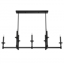  19056 - Hunter Briargrove Matte Black 7 Light Chandelier Ceiling Light Fixture