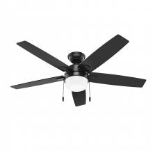  52776 - Hunter 52 inch Anisten ENERGY STAR® Matte Black Ceiling Fan with LED Light Kit and Pull Chain