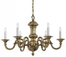  N700206 - 6 LIGHT CHANDELIER