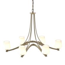  104106-SKT-84-GG0236 - Oval Ribbon 6 Arm Chandelier