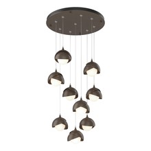  131105-SKT-STND-05-05-GG0711 - Brooklyn 9-Light Double Shade Pendant