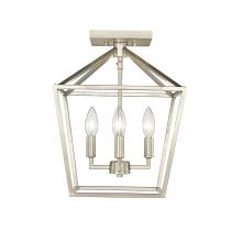  3334-MG - 4-Light Semi-Flush Ceiling Mount Modern Gold