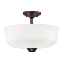 Millennium 2152-RBZ - Cimmaron 2-Light Semi-Flush Ceiling Mount Rubbed Bronze