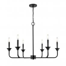  97326-MB - Herring 6-Light Chandelier Ceiling Light Matte Black