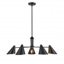  99005-MB - Warhol 5-Light Chandelier Ceiling Light Matte Black