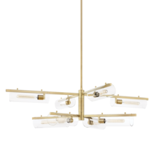 Mitzi by Hudson Valley Lighting H326808-AGB - Ariel Chandelier