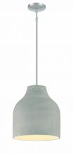  P1886-084C - 1 LIGHT PENDANT IN METAL & CEMENT