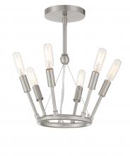  P1686-084 - 6 LIGHT SEMI FLUSH