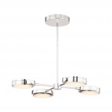  PD325428PNAR - Blanco 28-in Polished Nickel/Alabaster LED Pendant