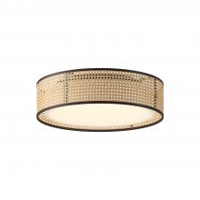  FM479016RB - Lyla 16-in Rattan LED Flush Mount