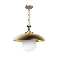  PD351401VB - Oviatt Vintage Brass 1 Light Pendant