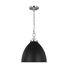  CP1291MBKPN - Wellfleet Medium Dome Pendant