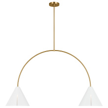 Visual Comfort & Co. Studio Collection KC1102MWTBBS-L1 - Cambre Large Linear Chandelier