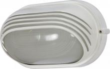  60/522 - 1 Light - 10" Oval Hood Bulkhead - Semi Gloss White Finish