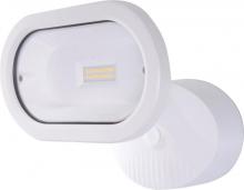  65/205 - LED Security Light; Single Head; White Finish; 3000K