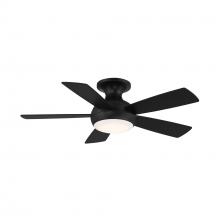 WAC Smart Fan Collection F-034L-MB - Odyssey Flush 44" Matte Black WITH LUMINAIRE