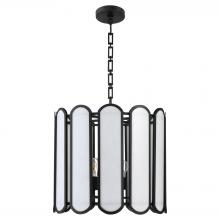 Quorum 824-4-59 - Belleview 4 Light Pendant, Matte Black