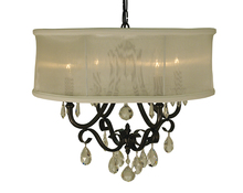  1234 BN/SC - 4-Light Brushed Nickel Liebestraum Dining Chandelier