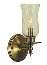  2501 AB - 1-Light Antique Brass Sheraton Sconce