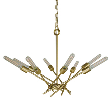  3078 PN - 8-Light Polished Nickel Quasar Chandelier