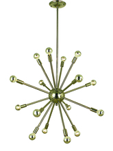  4395 AB - 16-Light Antique Brass Simone Chandelier